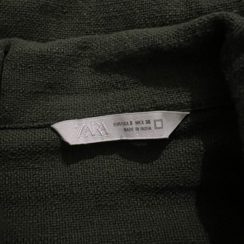 Zara summer shirt like new, size S, white and green
