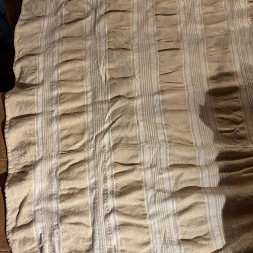 Wool woven blanket new from loom for throw or cover 2.30x1.65