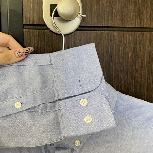 Men's Blue Shirt with Collar, White Buttons and Left Chest Pocket like new, size M