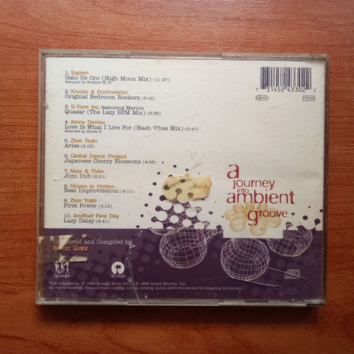 A Journey Into Ambient Groove CD used, 1990s collectible