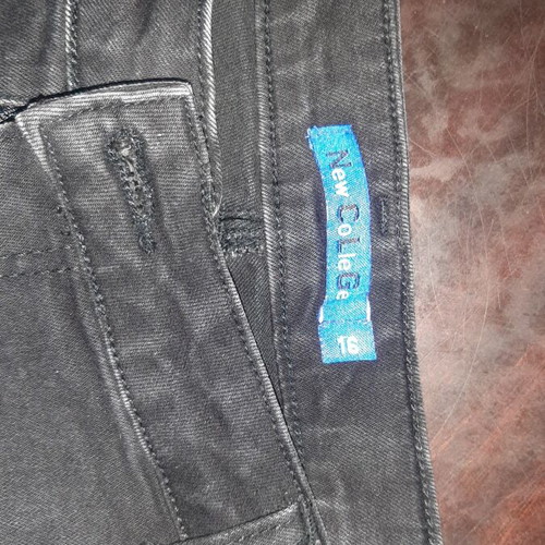 New College black kids' jeans size 16 like new