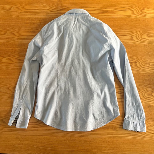 Burberry London women's shirt, vintage baby blue, slim fit