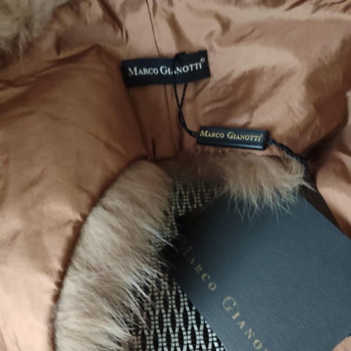 Fur collar new Marco Gianotti, dyed fox fur, 15 x 90 cm