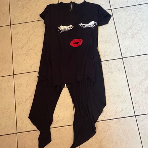 Pack of 4 women's leggings with gift blouse, S/M