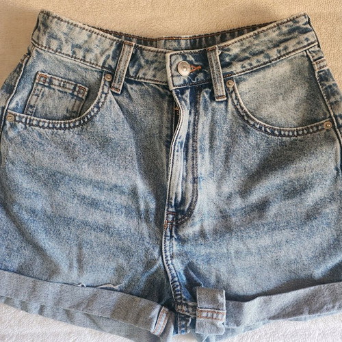 Jeans cotton shorts no 34 H&M like new, blue