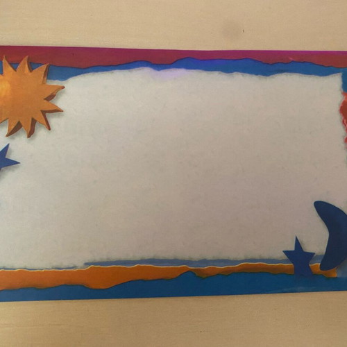 Vintage stationery set with sun and moon case like new