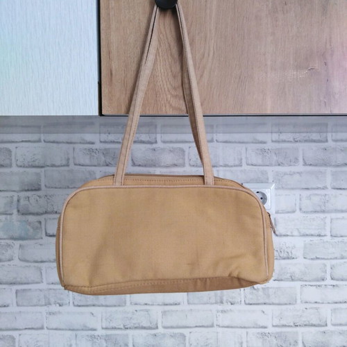 Boho shoulder bag beige like new with fringes