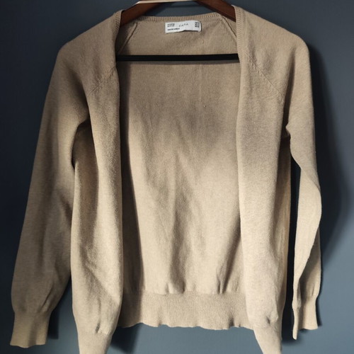 Zara beige knitted cardigan Basic, size M