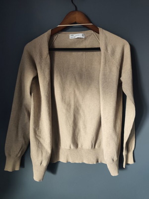 Zara beige knitted cardigan Basic, size M