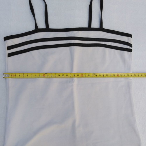 White crop top with black stripes like new