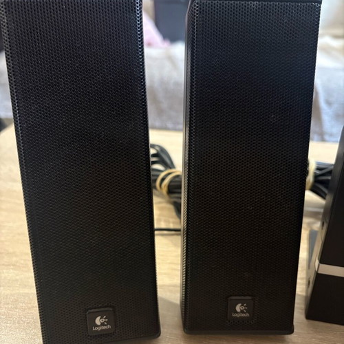 Logitech X-240 ηχεία υπολογιστή μεταχειρισμένα, σετ με subwoofer και χειριστήριο