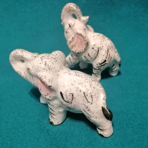 Porcelain elephant figurines vintage, like new, 1950s