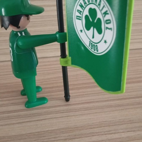 Playmobil Panathinaikos Football Fan Figure like new