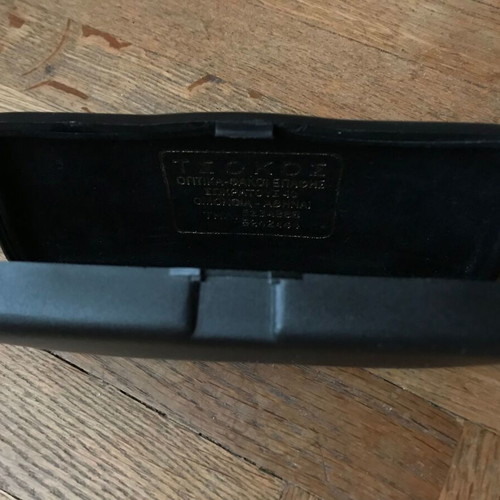 Hard plastic glasses case like new, retro, black
