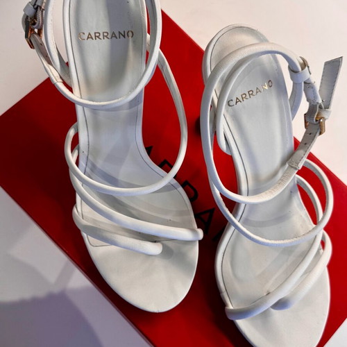 Carrano Mestico White Sandals new, size 38