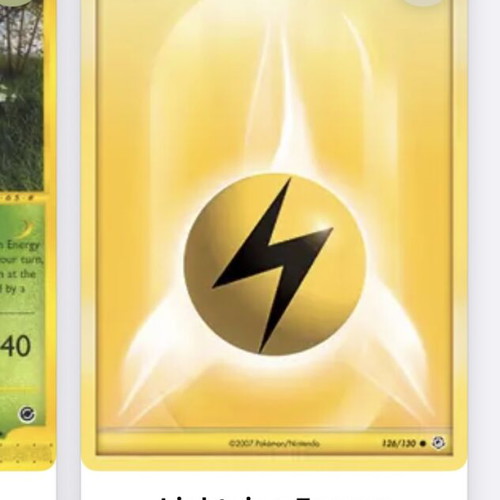 Pokemon energy cards used, pack of 3