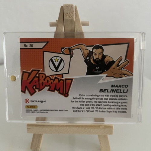 Marco Belinelli Kaboom! #20 2025-26 Panini Contenders EuroLeague card like new