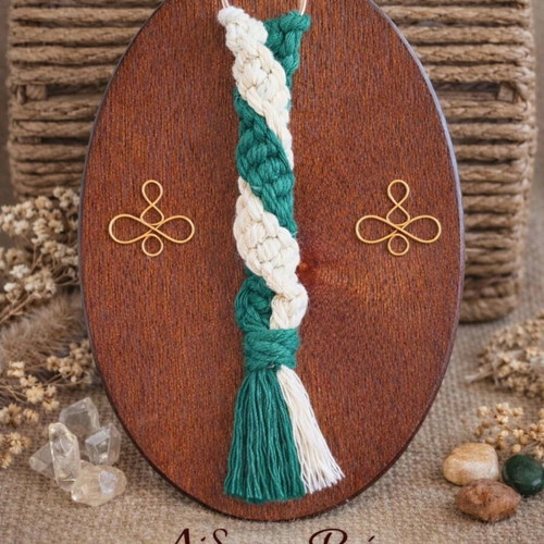 Macrame Keychain Made to Order, Twin Flow Series Multicolor