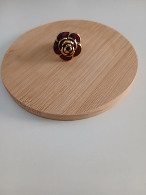 Red Rose Ring with Adjustable Size, New