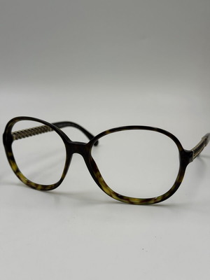Vintage Chanel 5304 c.714/S5 Tortoise eyeglasses with chain like new