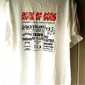 *Τελική τιμή:Tshirt συλλεκτική μπλούζα Rock of Gods festival- Πειραιάς1996