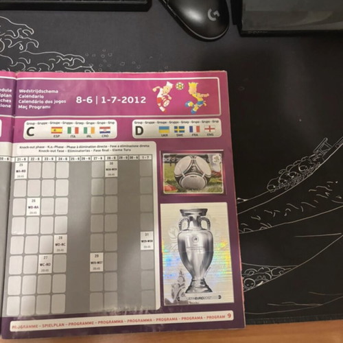 Euro 2012 Panini official sticker album