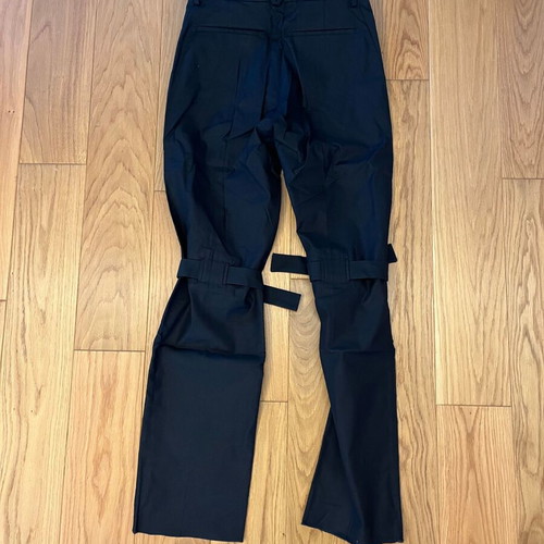 Bottega Veneta pants new, black, with straps under knees, size 46
