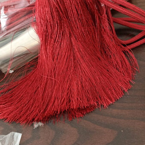 Curtain tiebacks red new with metal element