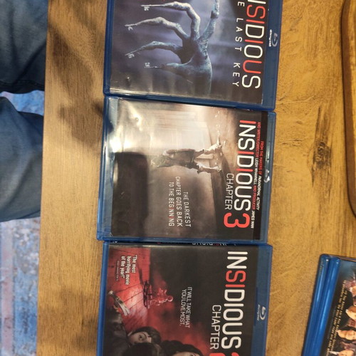 Insidious Chapter 2, Chapter 3, The Last Key Blu-Ray used, 3 horror movies