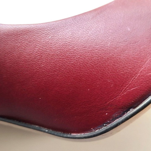 Bordeaux leather pumps used size 38 with 10 cm heel