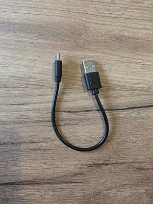 Usb to Type C charging cable used, about 5 cm
