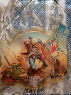 Iron Maiden The Trooper 7' single Shaped Disc U-Cut δίσκος βινυλίου σαν καινούργιο