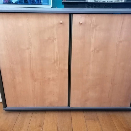 Wooden French Gautier bookcases with drawer like new