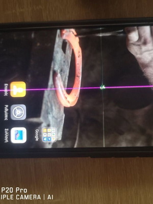 Huawei P20 Pro smartphone with screen damage