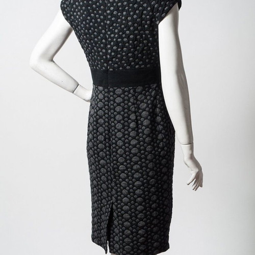 Per Una elegant midi dress with 3D textured dots