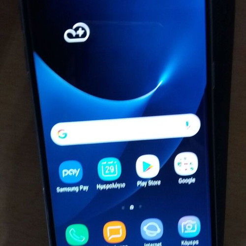 Samsung S7 μαύρο μεταχειρισμένο με φορτιστή και θήκες