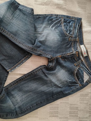 Jeans with nice low-rise design like new, blue