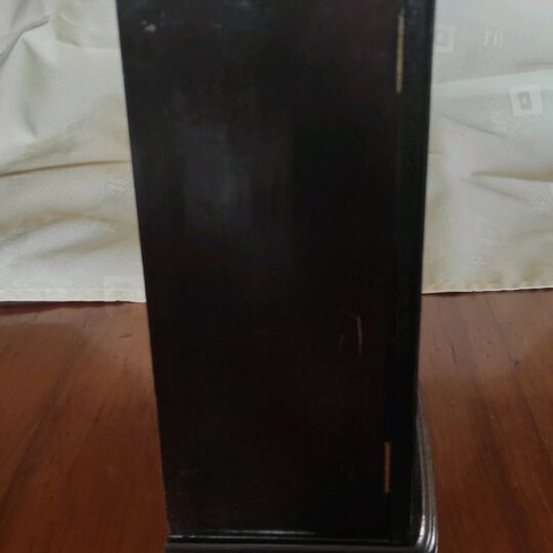 Jewelry cabinet used, wooden with wind-up music box