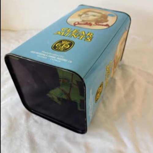 Cypriot Tin Box Used Large Collectible from 1960