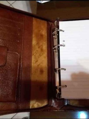 Leather agenda notebook