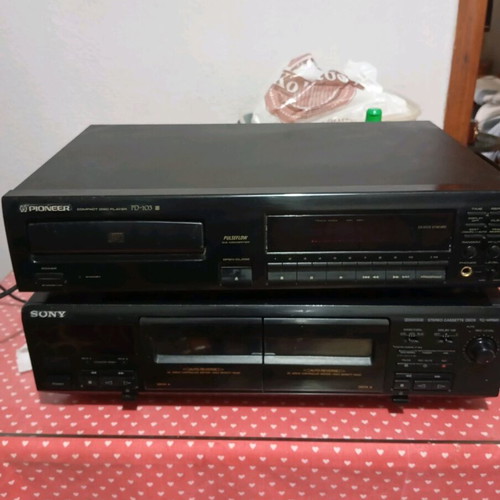 Cd player and cassette deck used, functional set