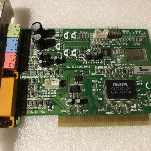 Genius Sound Maker 32 SoundCard PCI used, unknown working condition