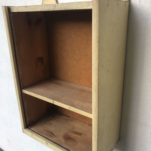 Wooden first aid box used