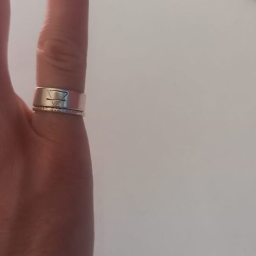Set of two silver 925 rings like new