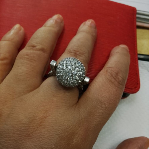 925 silver ring, large size 20.2 mm