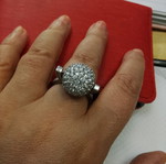 925 silver ring, large size 20.2 mm