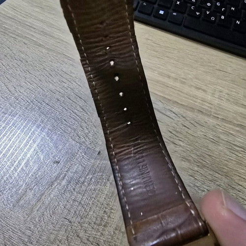 Visetti brown watch used, functional with leather strap