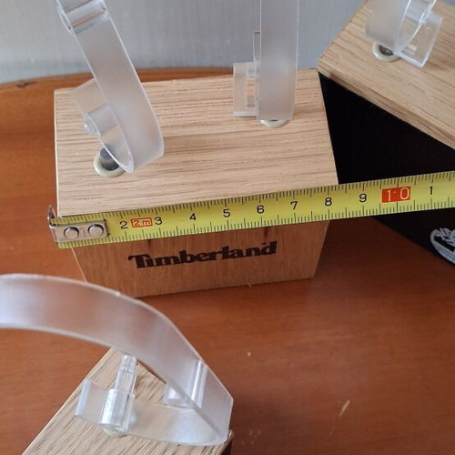 Timberland watch stands like new, set of three, black and beige