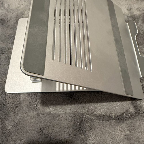 Metal laptop and tablet stand like new with ventilation slots