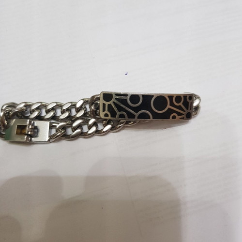 Men's bracelets made of steel used